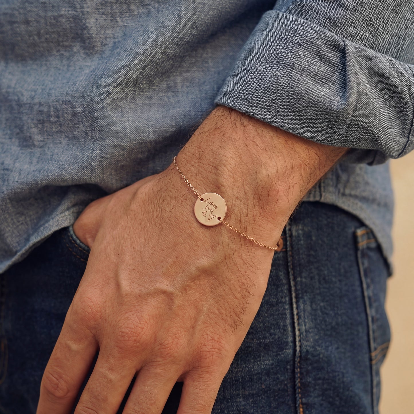 Personligt armband med din egen handstil/teckning