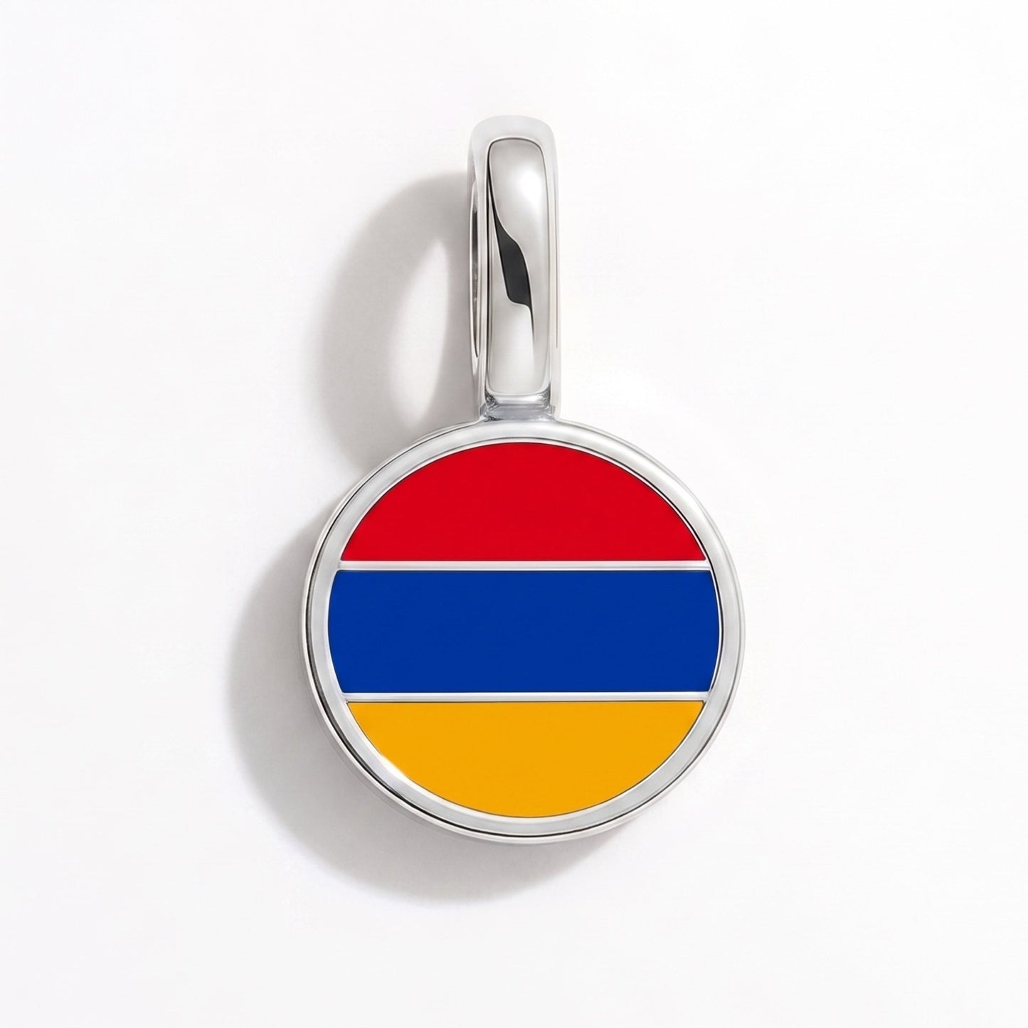 Flaggcharm Armenien – rektangulär silver