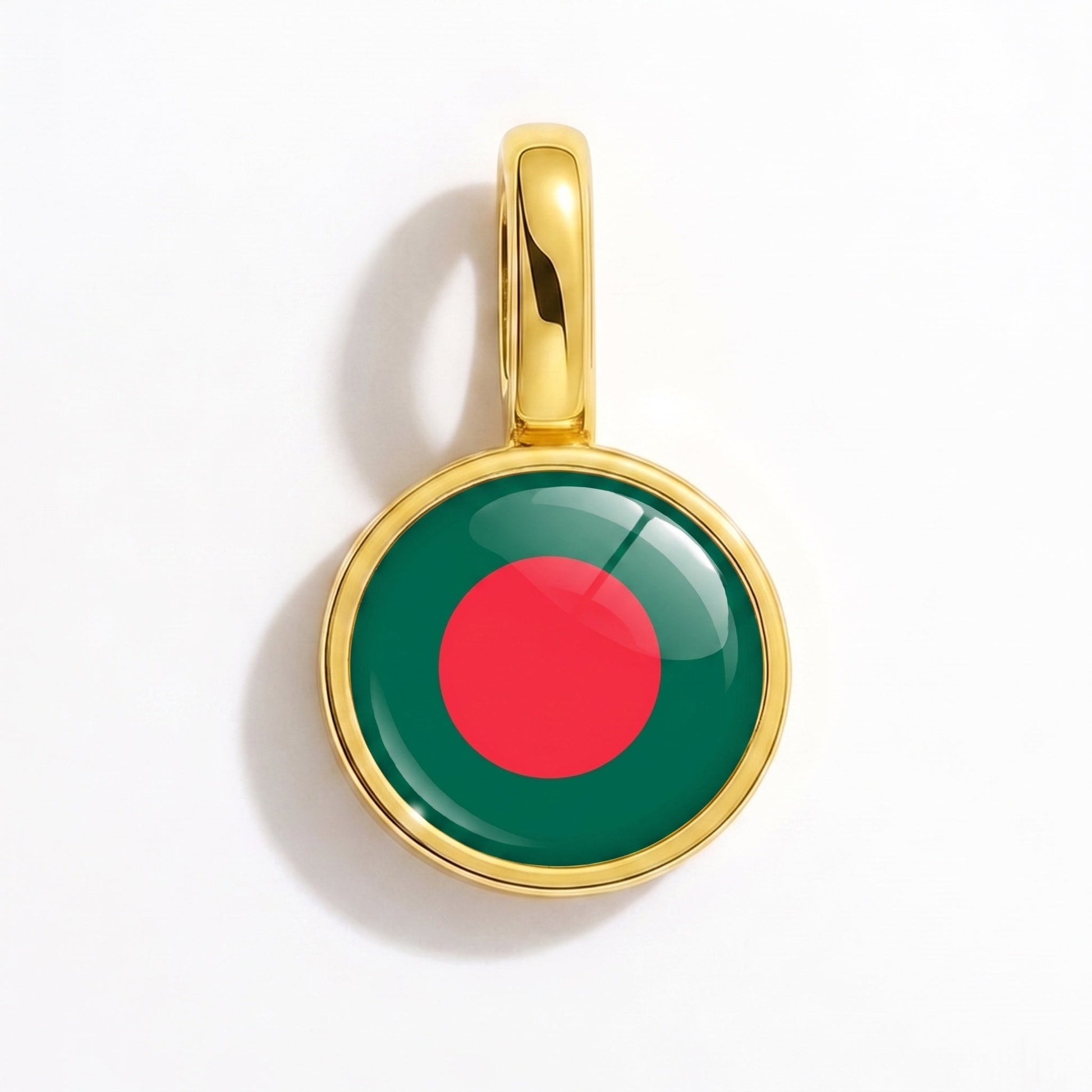Flaggcharm Bangladesh – rektangulär guld