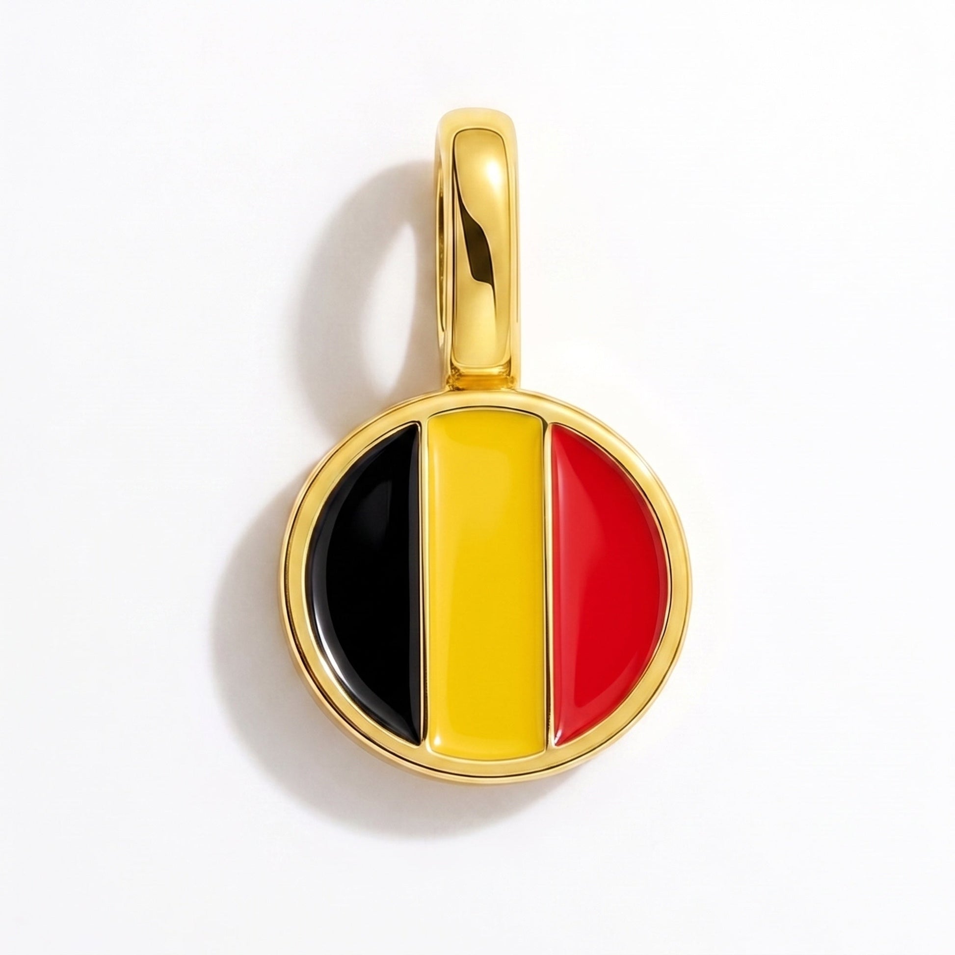 Flaggcharm Belgien – rektangulär guld