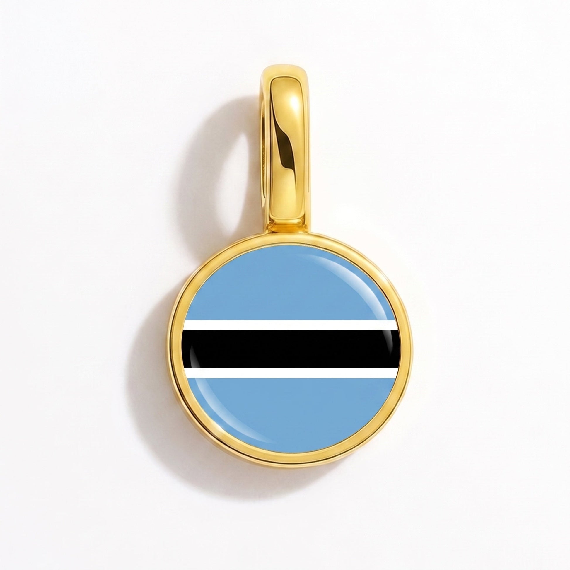 Flaggcharm Botswana – rektangulär guld