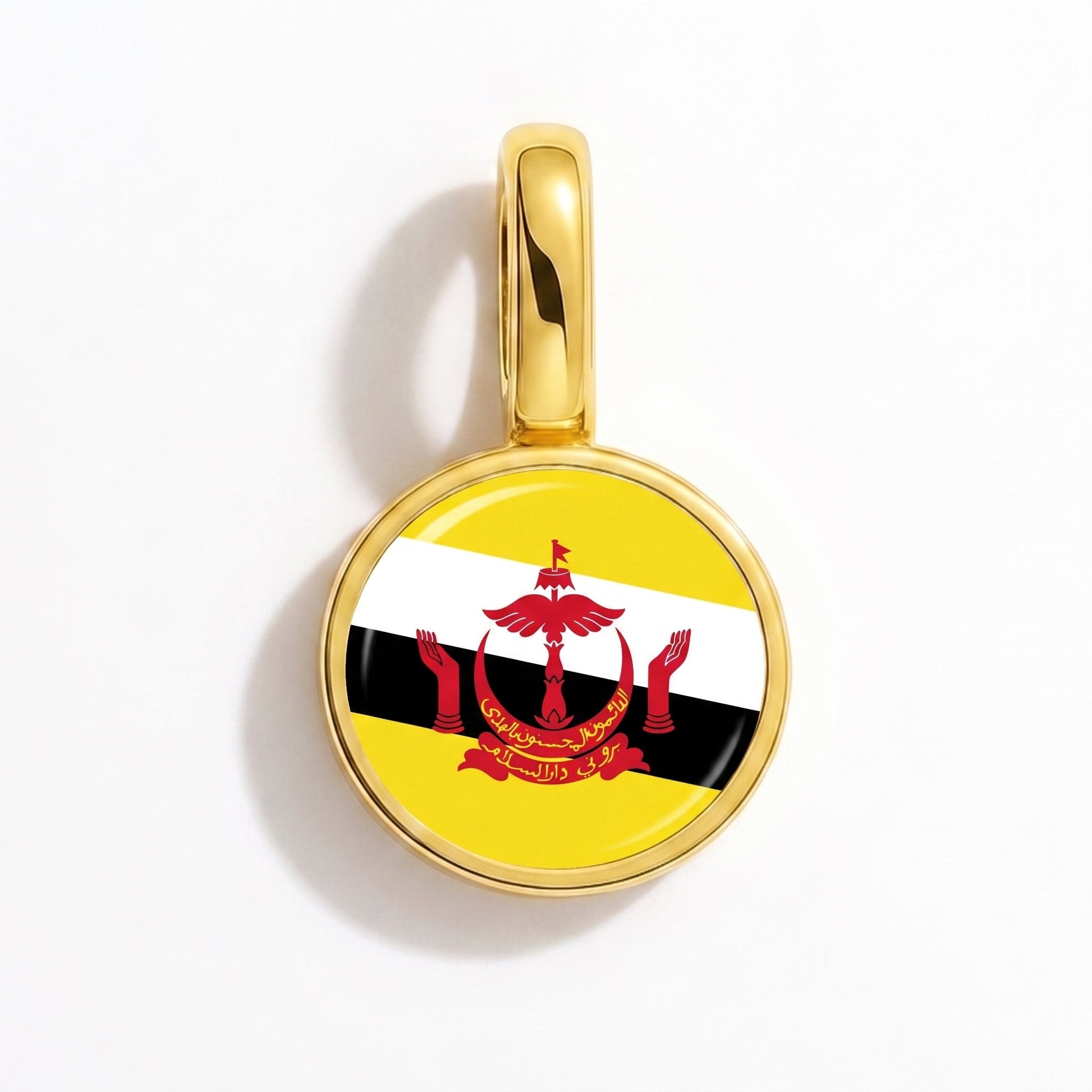 Flaggcharm Brunei – rektangulär guld