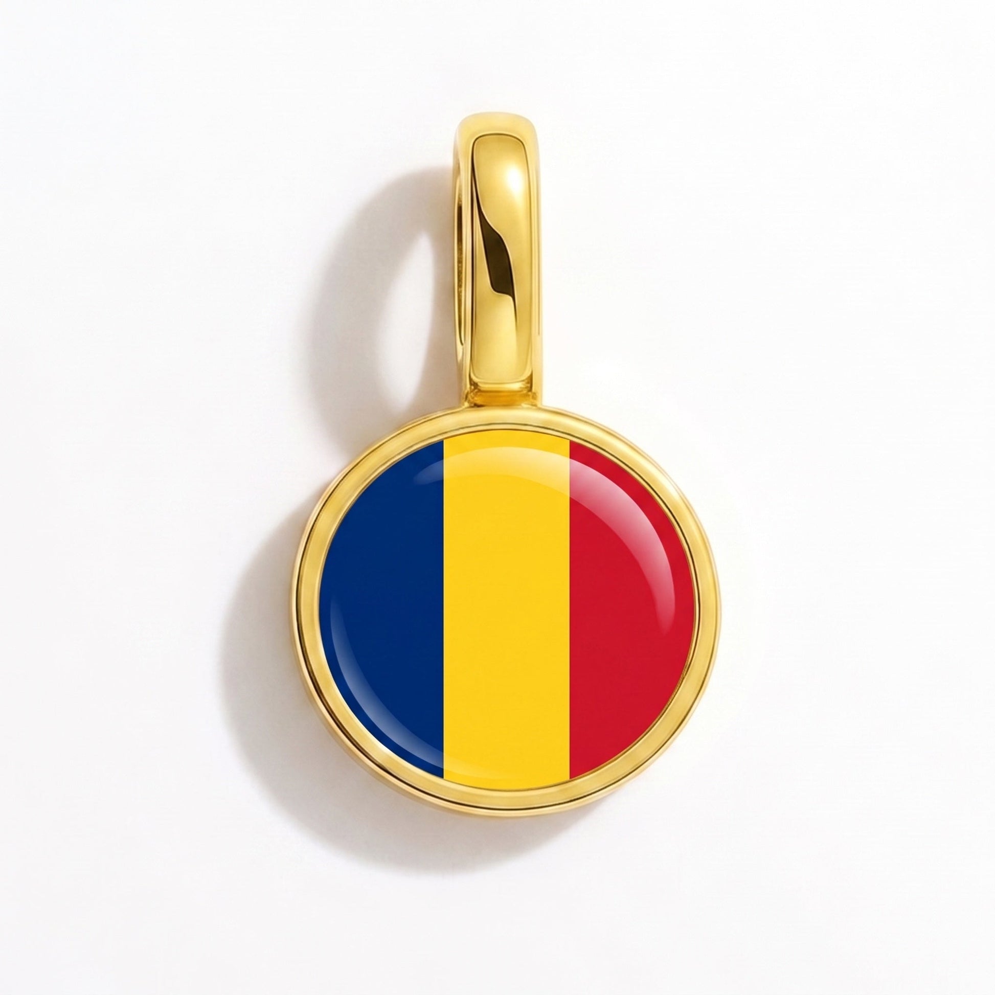 Flaggcharm Tchad – rektangulär guld