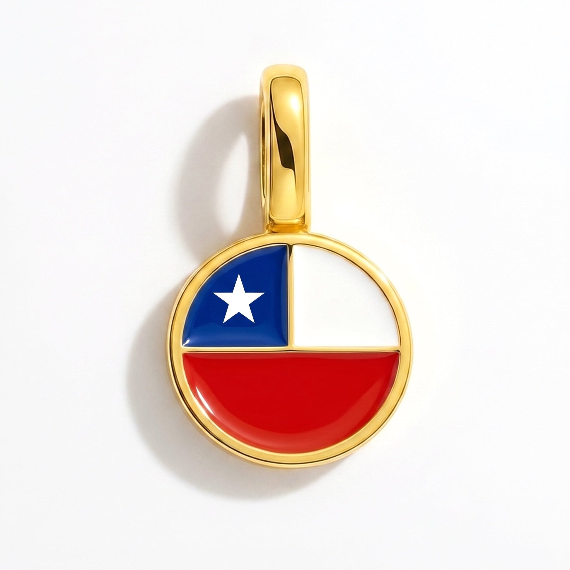 Flaggcharm Chile – rektangulär guld