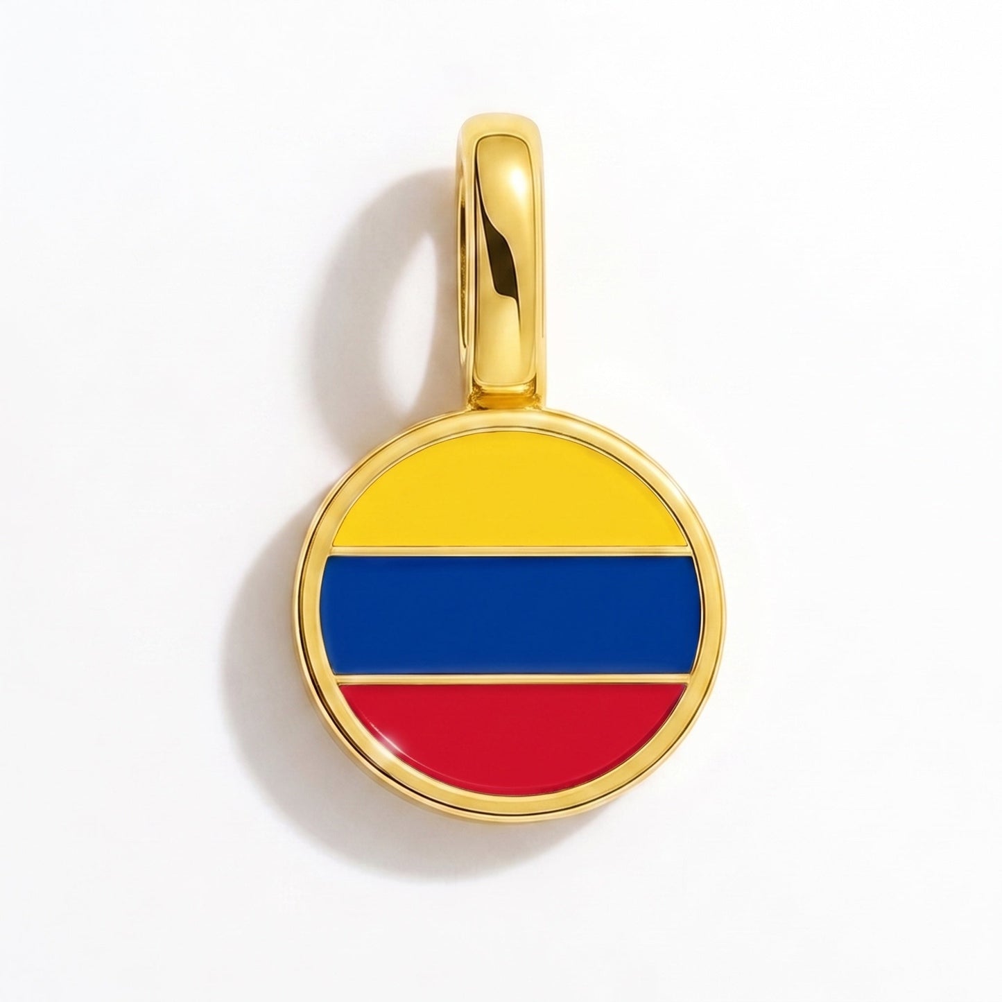 Flaggcharm Colombia – rektangulär guld