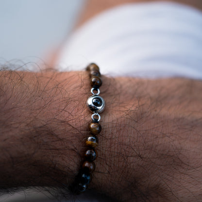 Fotoarmband med din bild - Pärlkedja