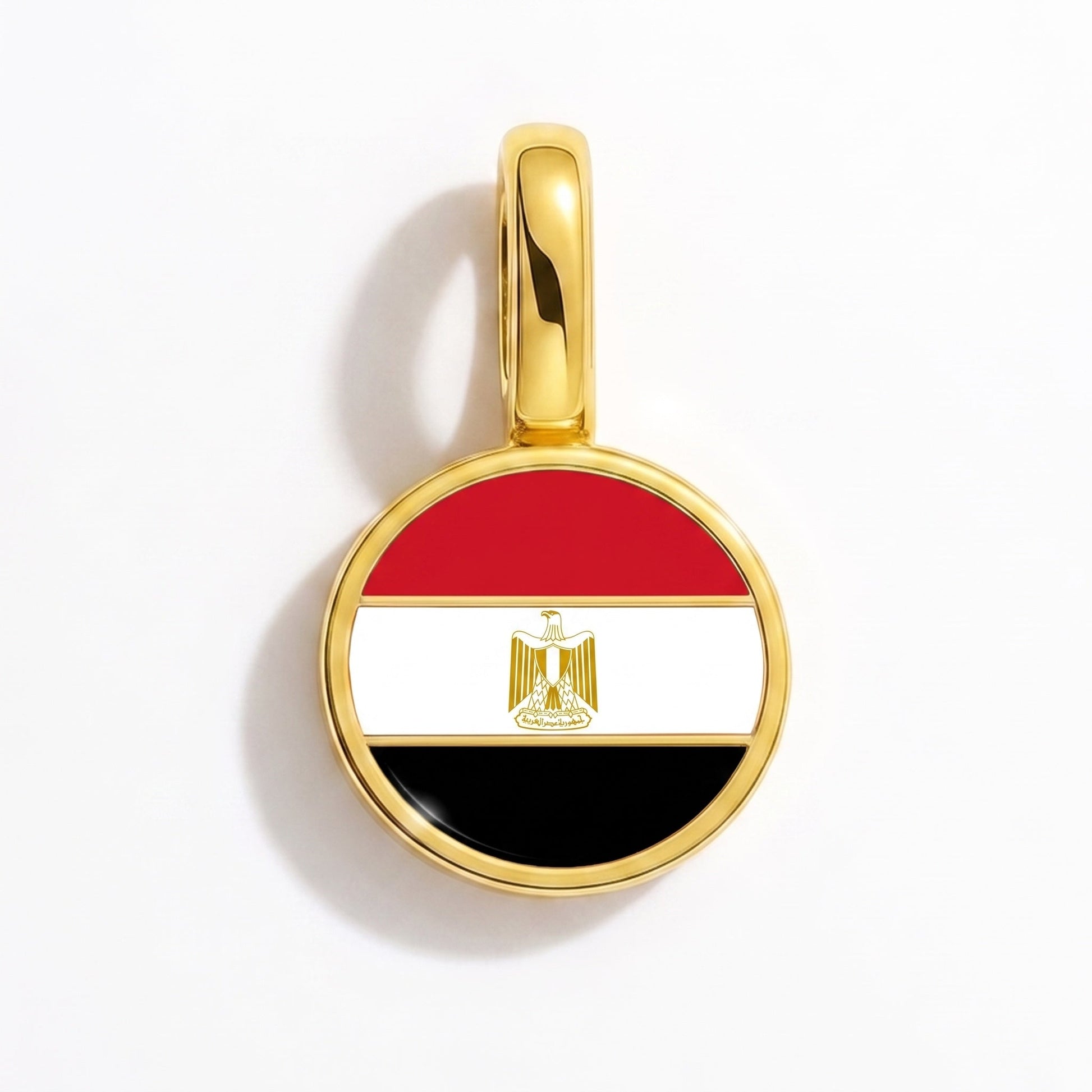 Flaggcharm Egypten – rektangulär guld