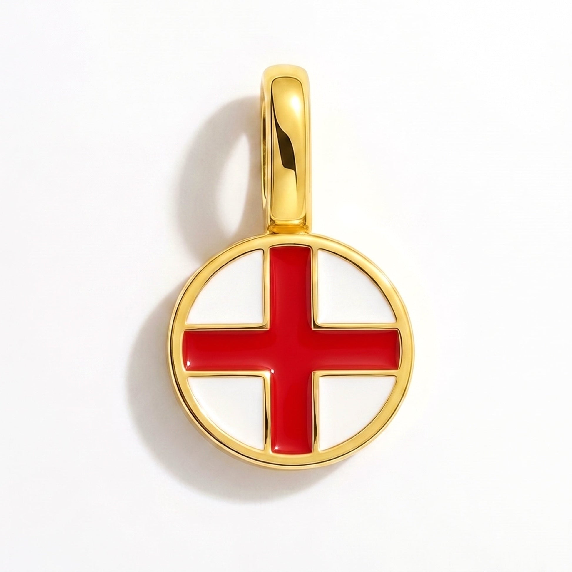 Flaggcharm England – rektangulär guld