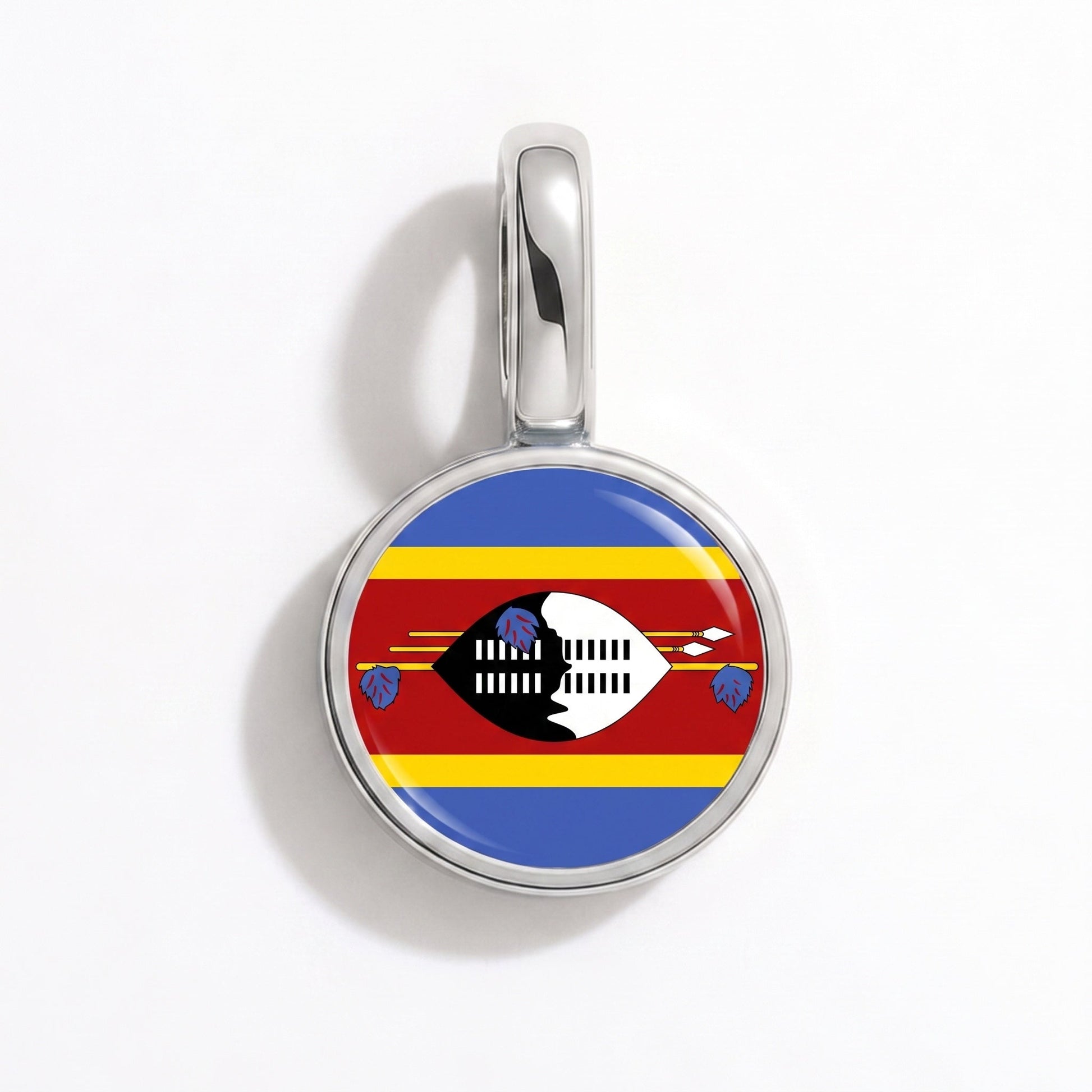 Flaggcharm Eswatini – rektangulär silver
