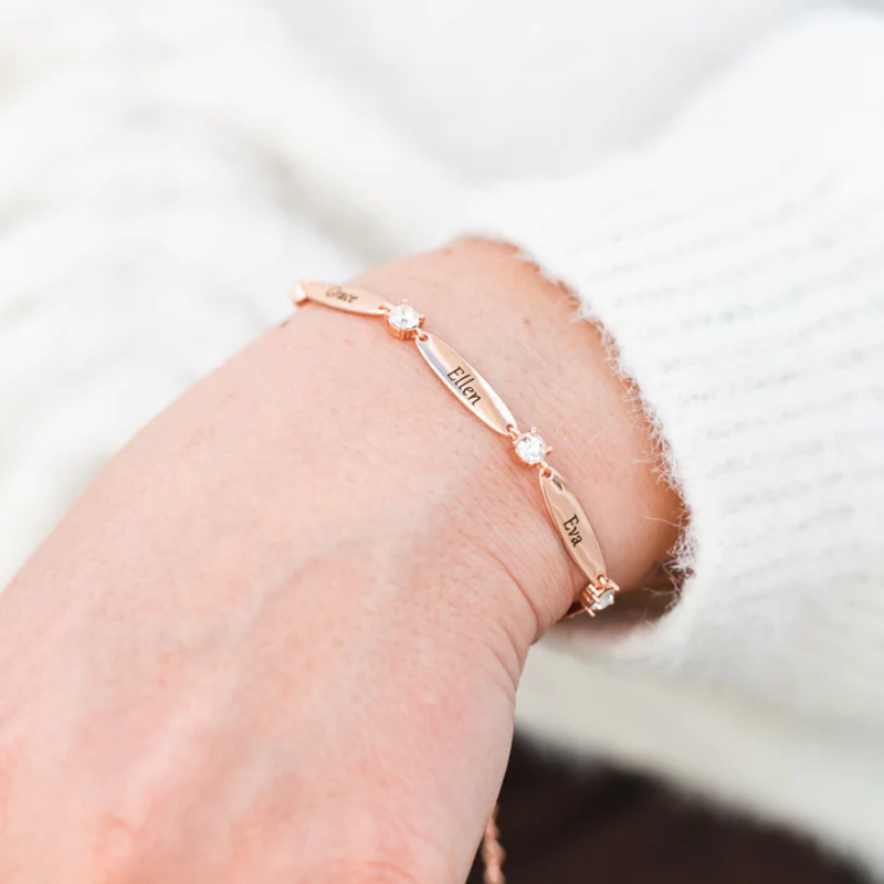 Personligt armband med gravyr