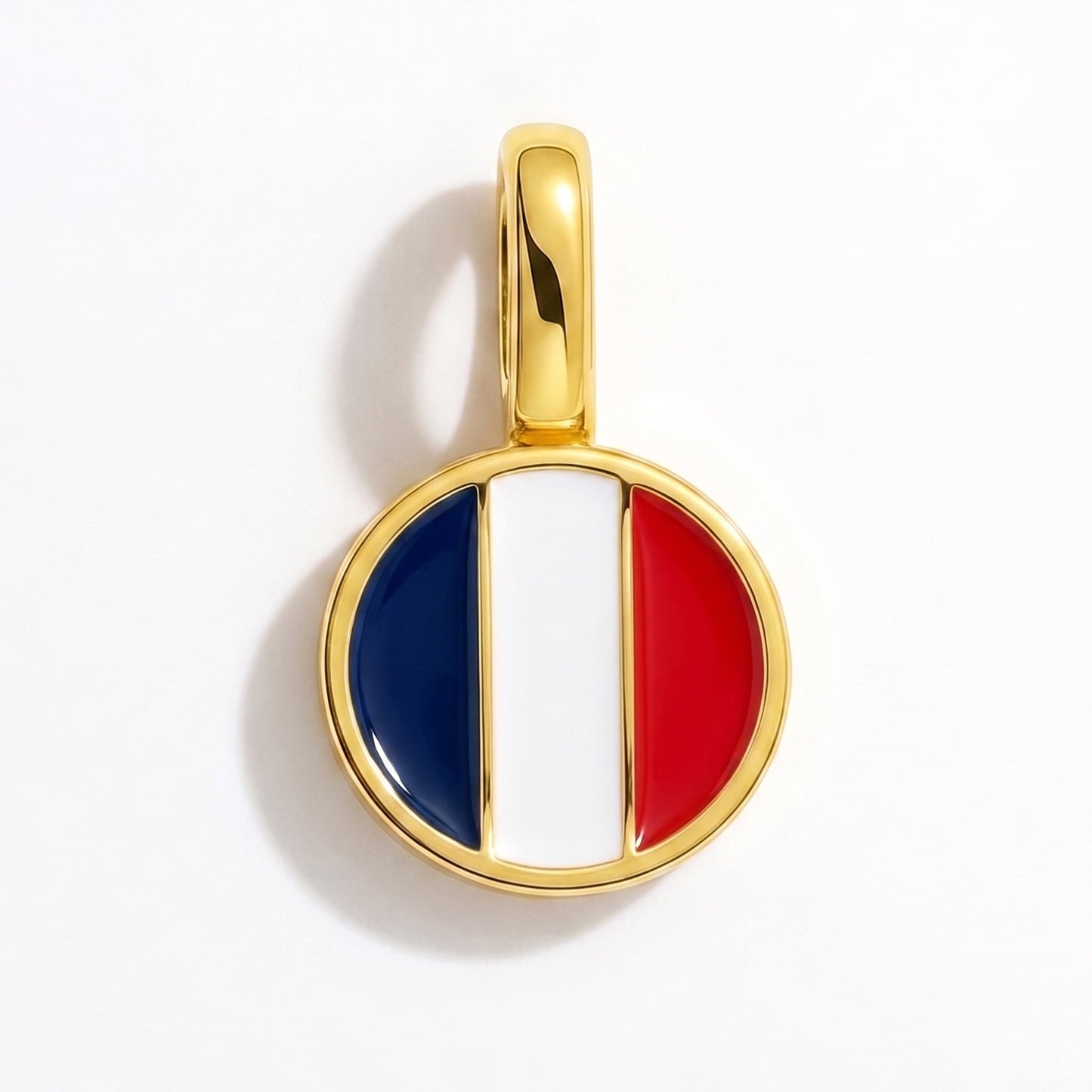 Flaggcharm Frankrike – rektangulär guld