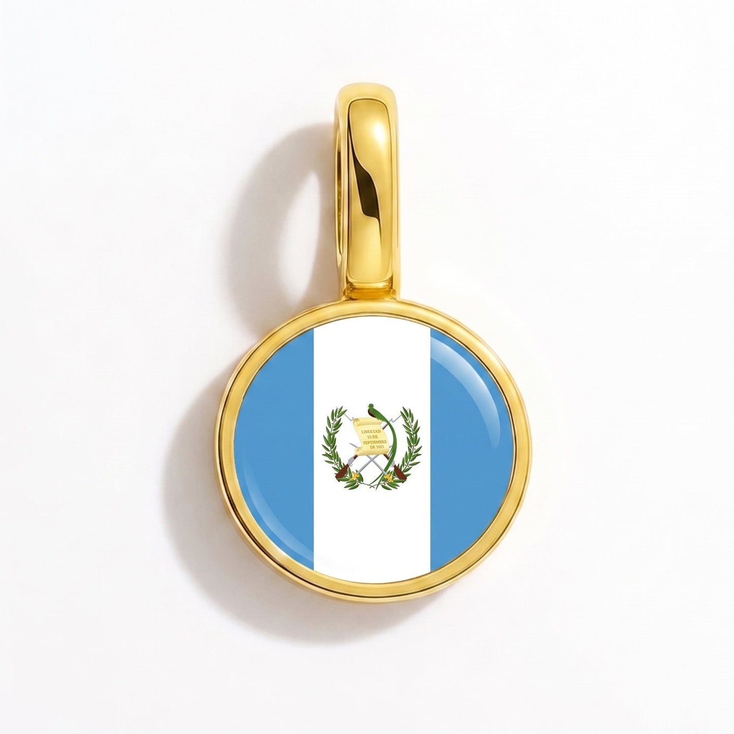 Flaggcharm Guatemala – rektangulär guld