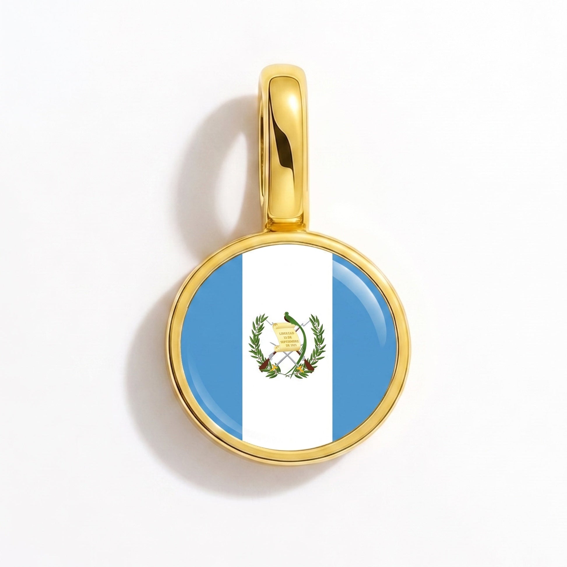 Flaggcharm Guatemala – rektangulär guld