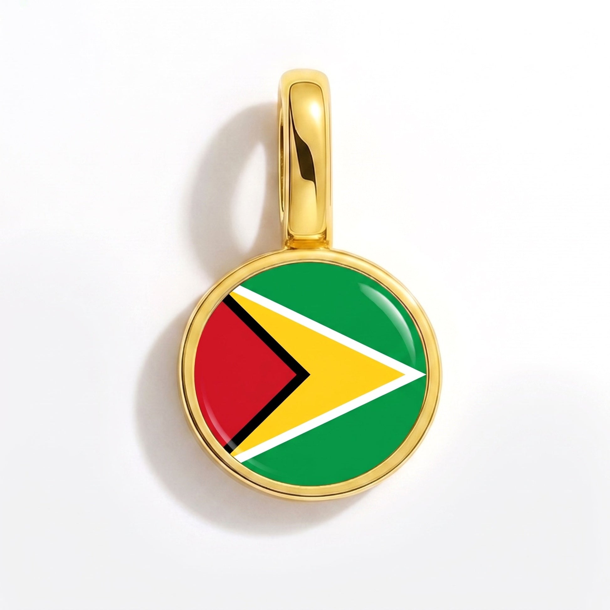 Flaggcharm Guyana – rektangulär guld