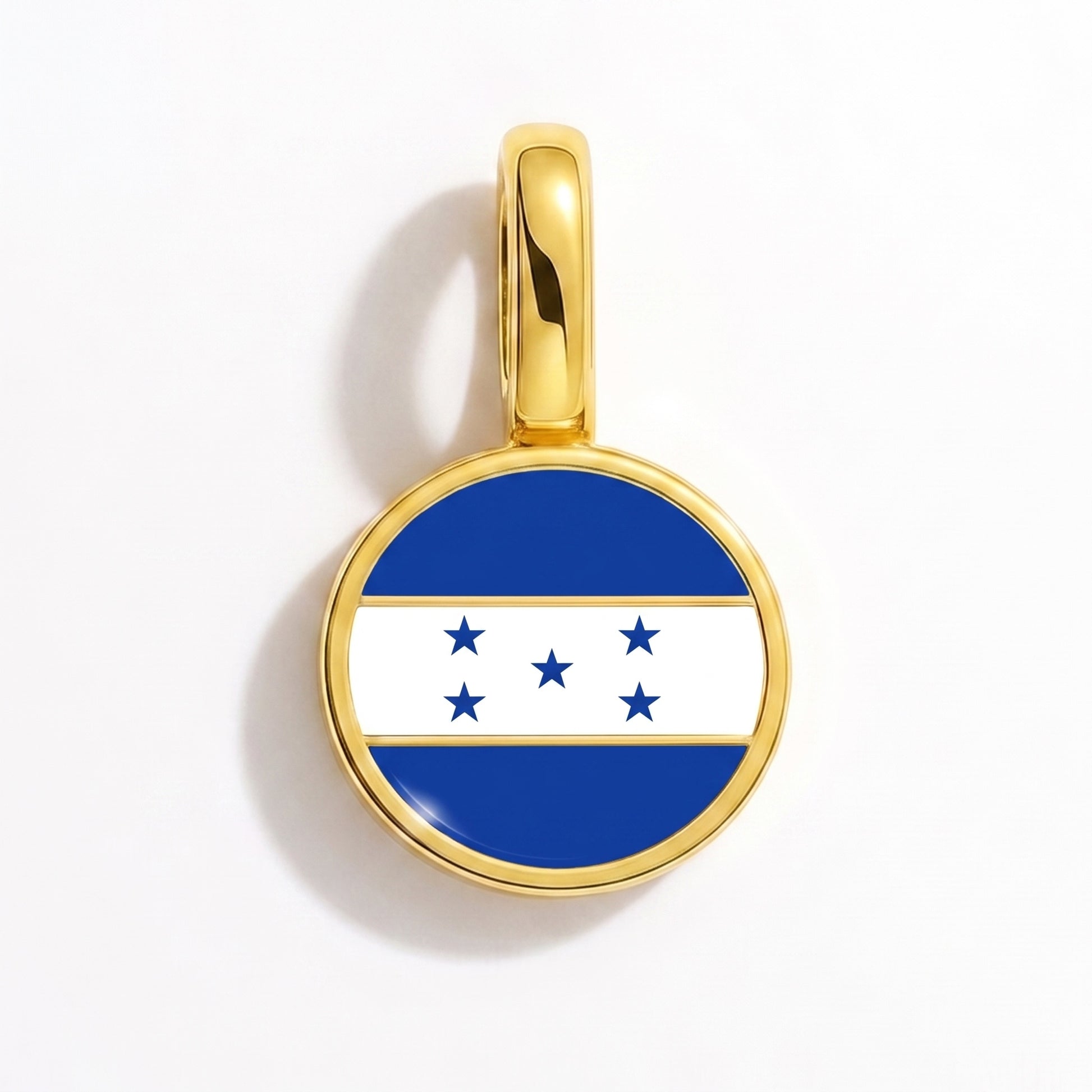 Flaggcharm Honduras – rund guld