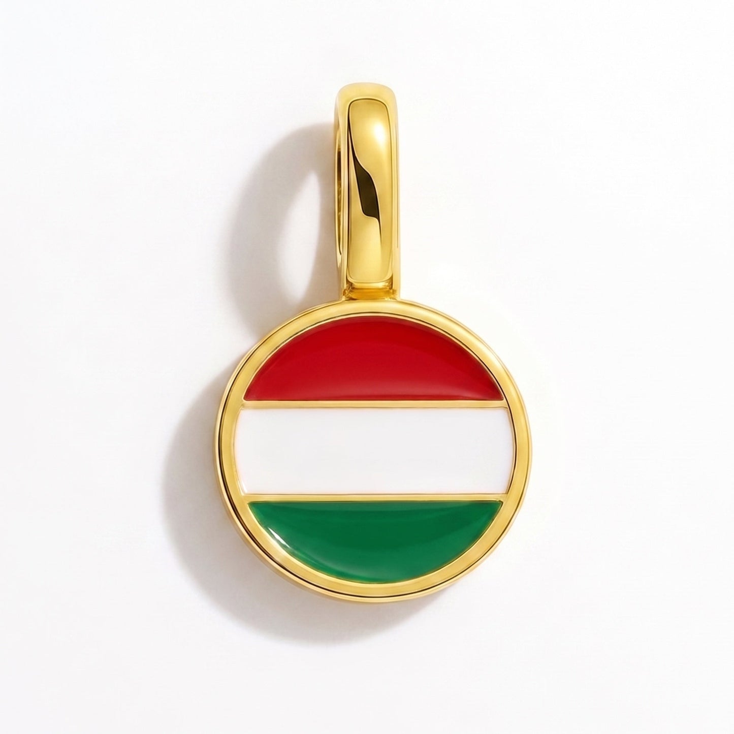 Flaggcharm Ungern – rektangulär guld