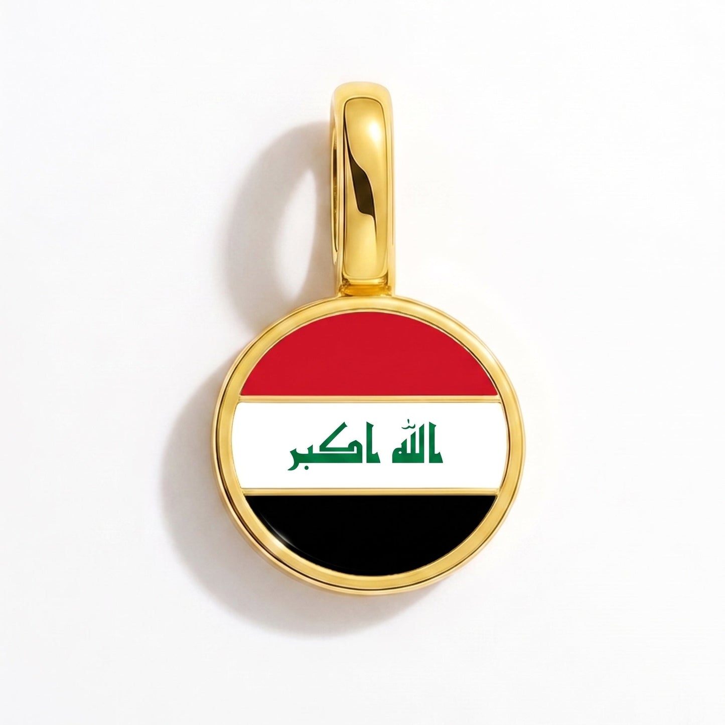 Flaggcharm Irak – rektangulär guld