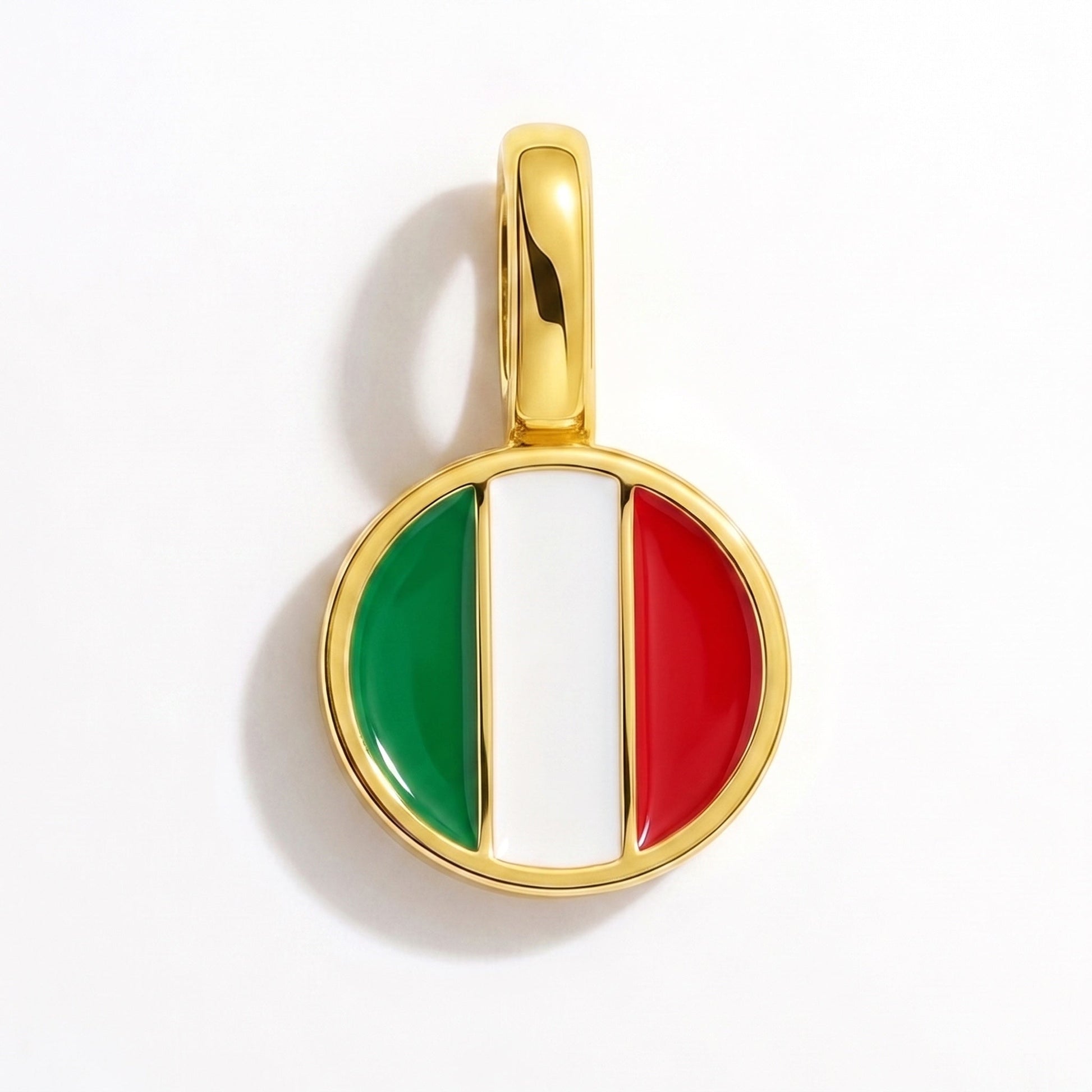 Flaggcharm Italien – rektangulär guld