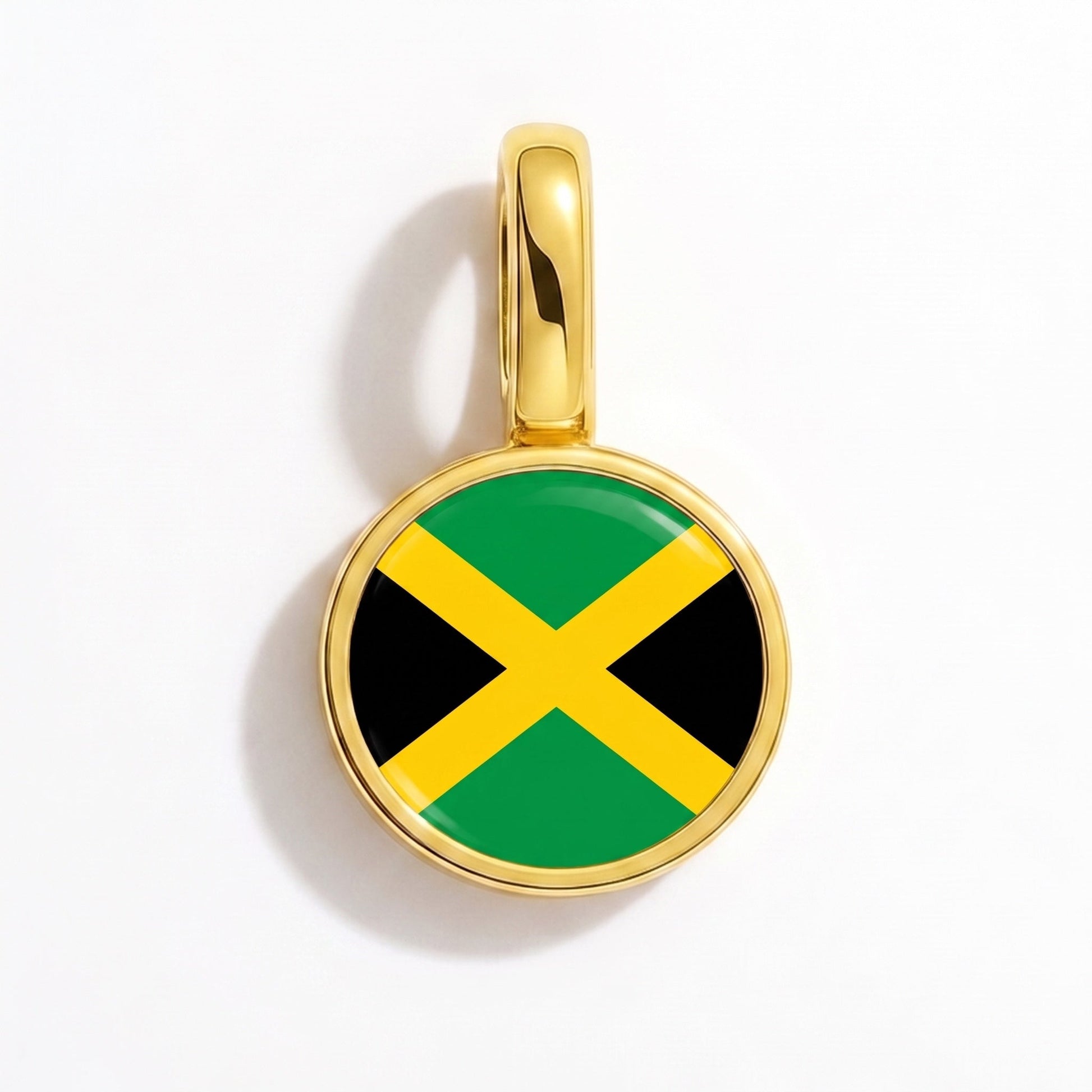 Flaggcharm Jamaica – rektangulär guld
