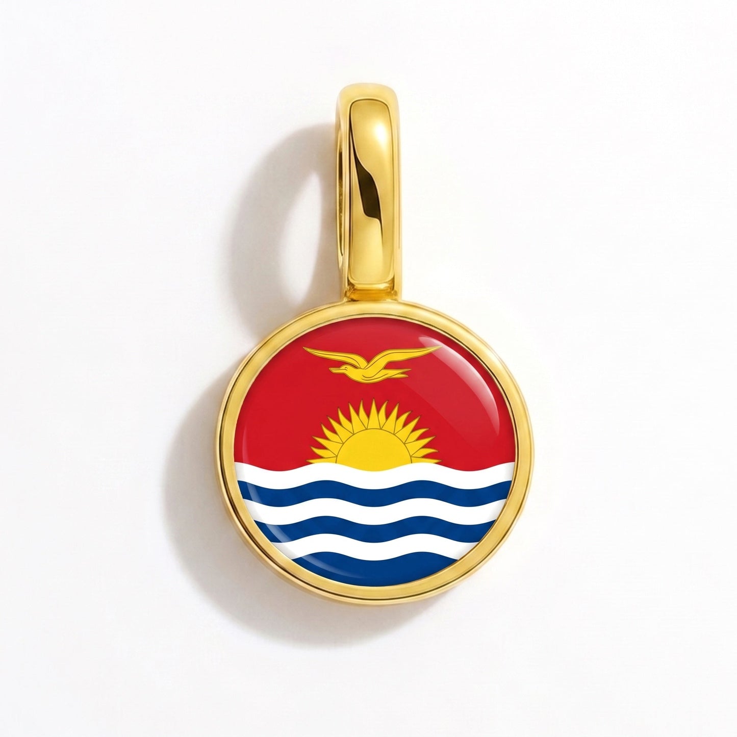Flaggcharm Kiribati – rektangulär guld