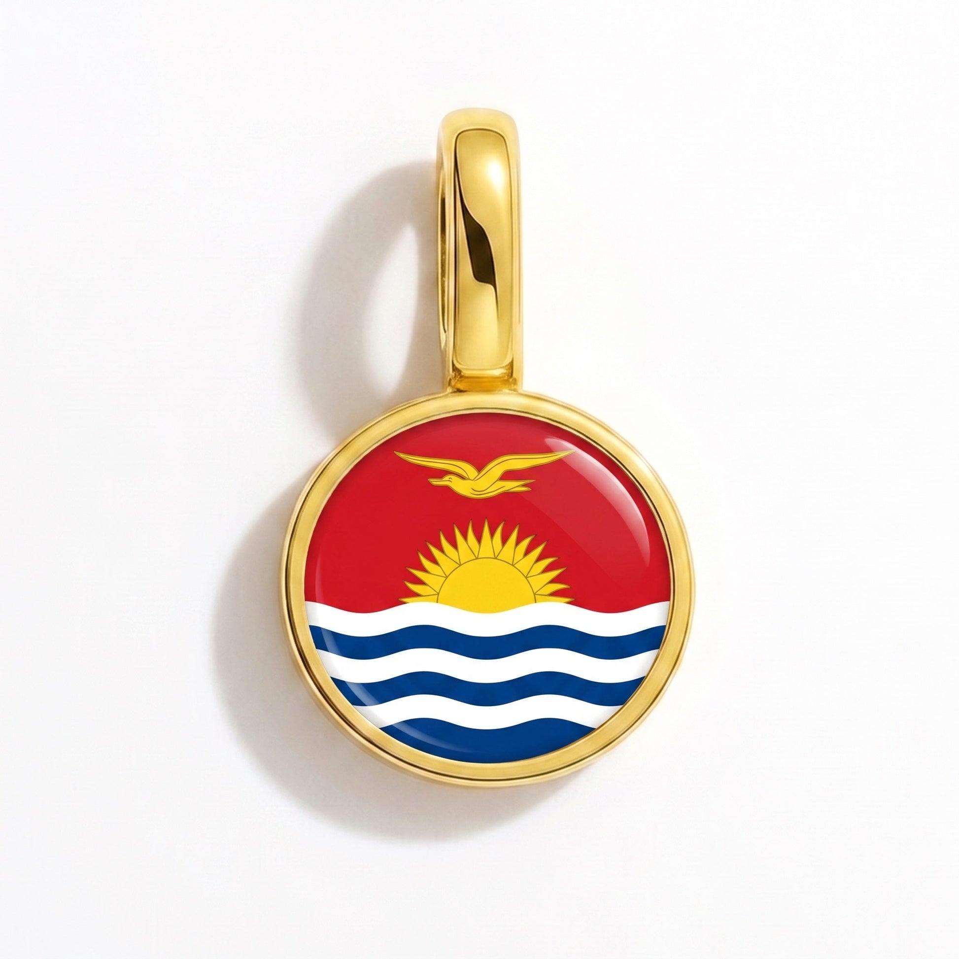 Flaggcharm Kiribati – rektangulär guld
