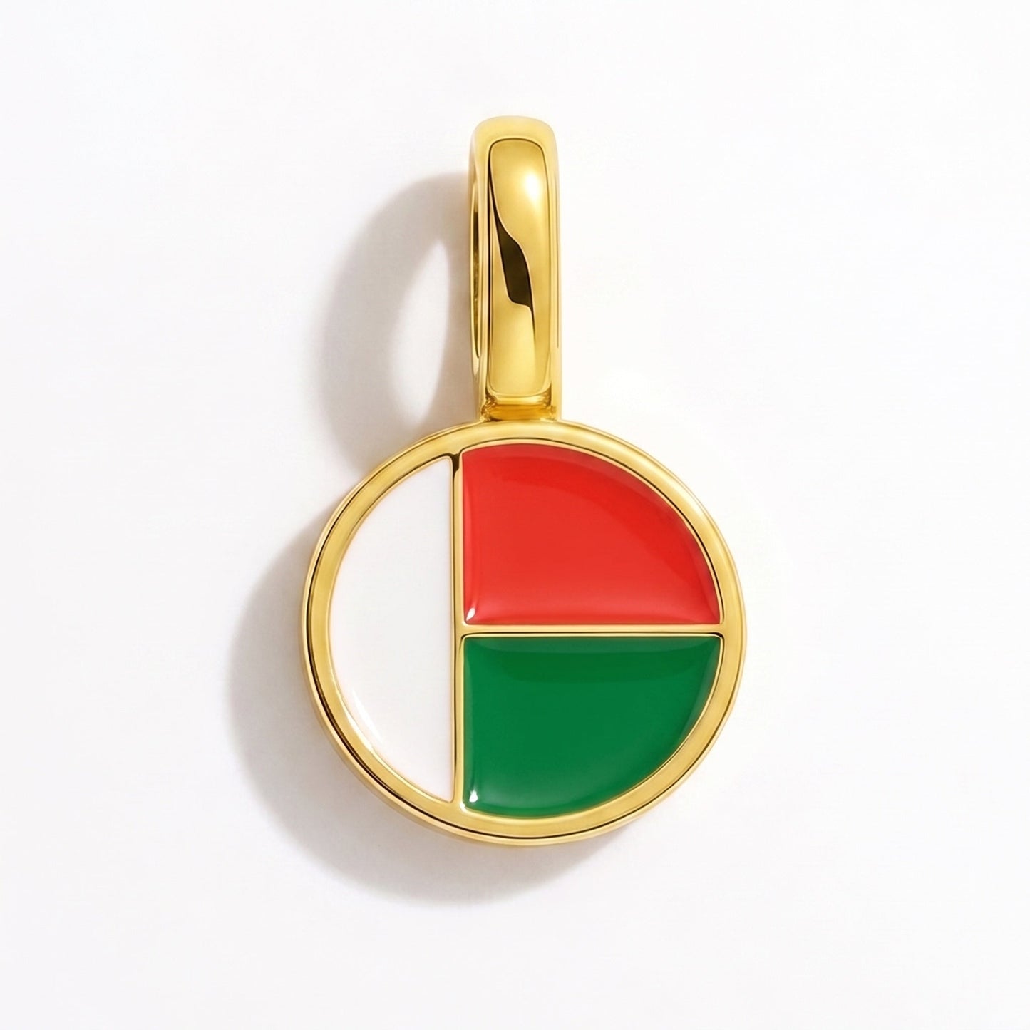 Flaggcharm Madagaskar – rektangulär guld