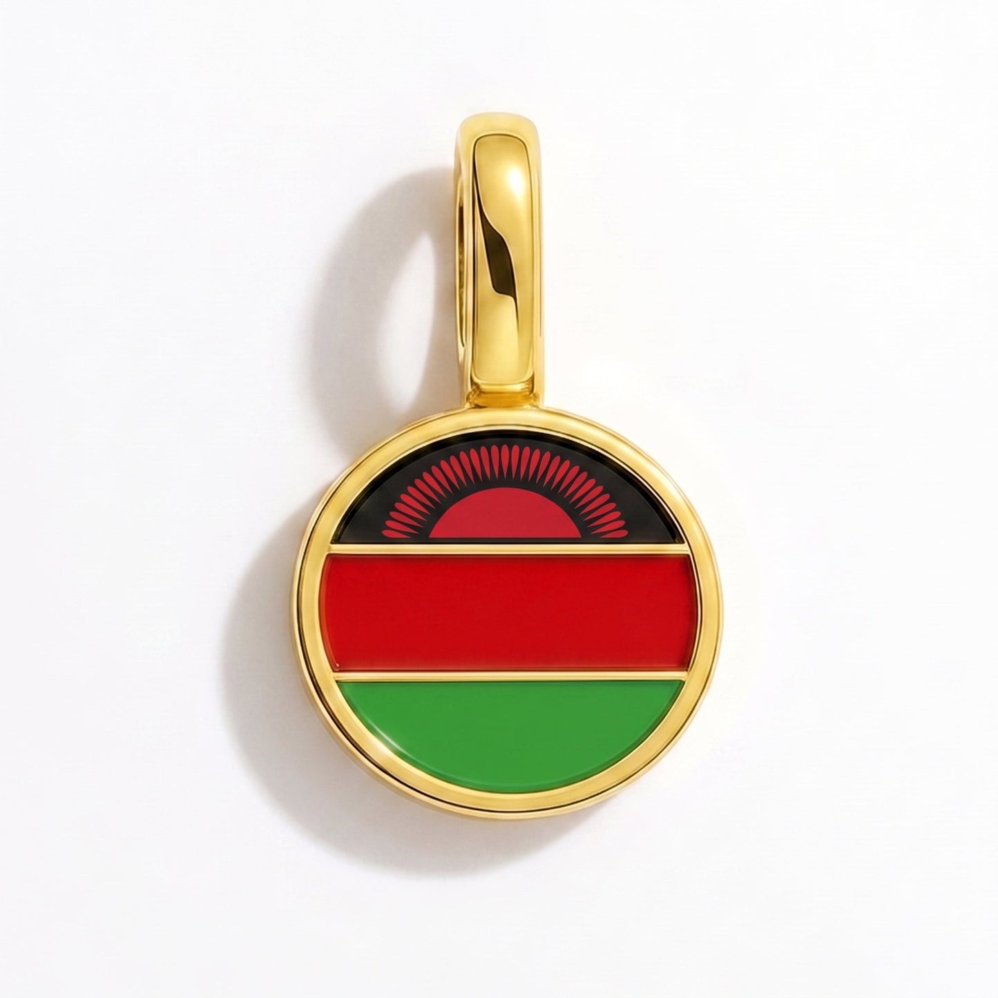 Flaggcharm Malawi – rektangulär guld