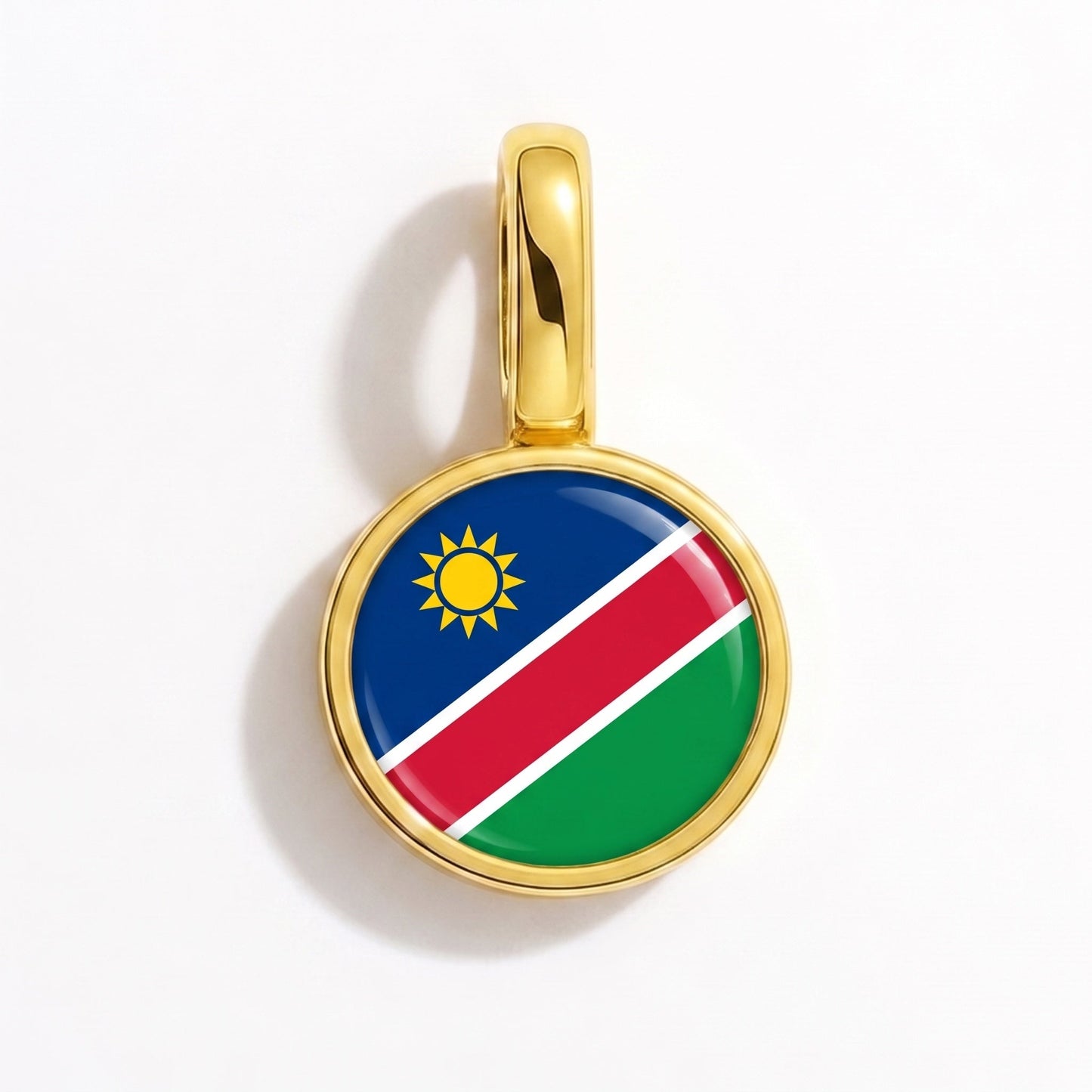 Flaggcharm Namibia – rektangulär guld