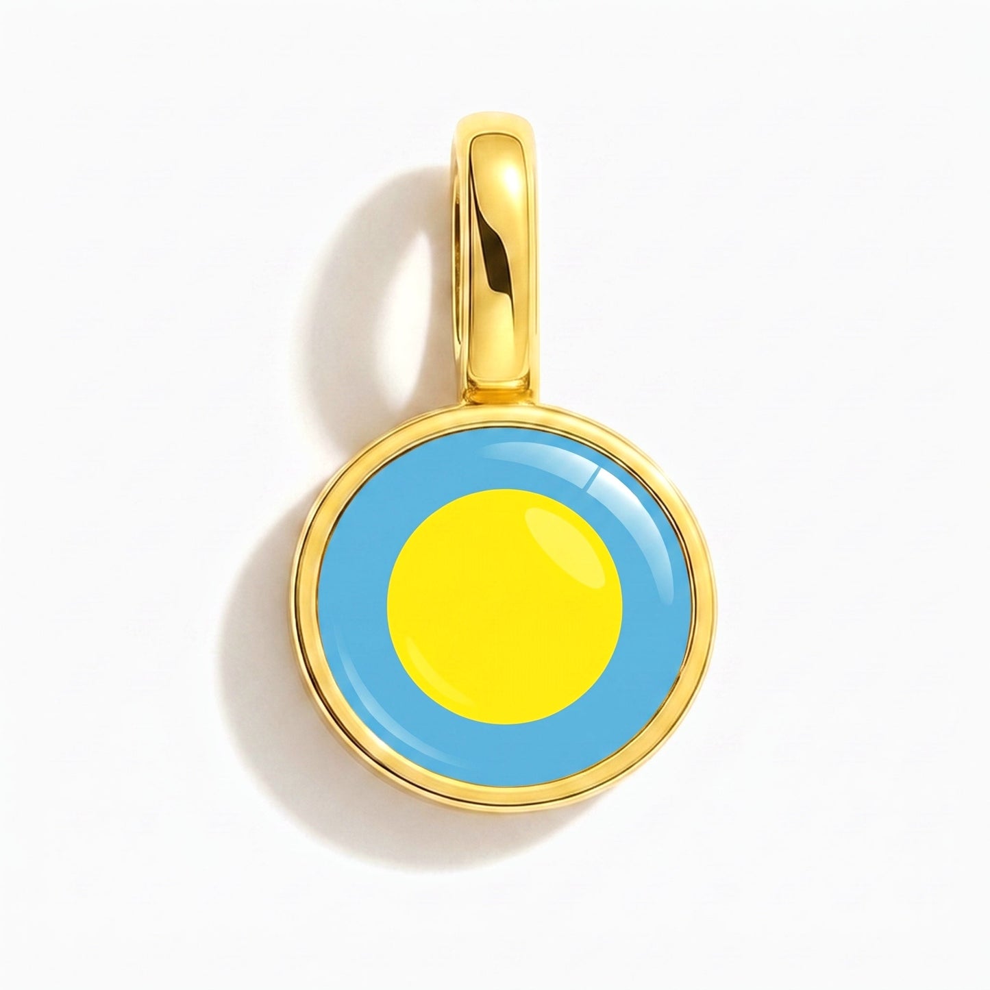 Flaggcharm Palau – rektangulär guld