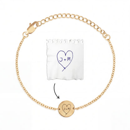 Personligt armband med din egen handstil/teckning