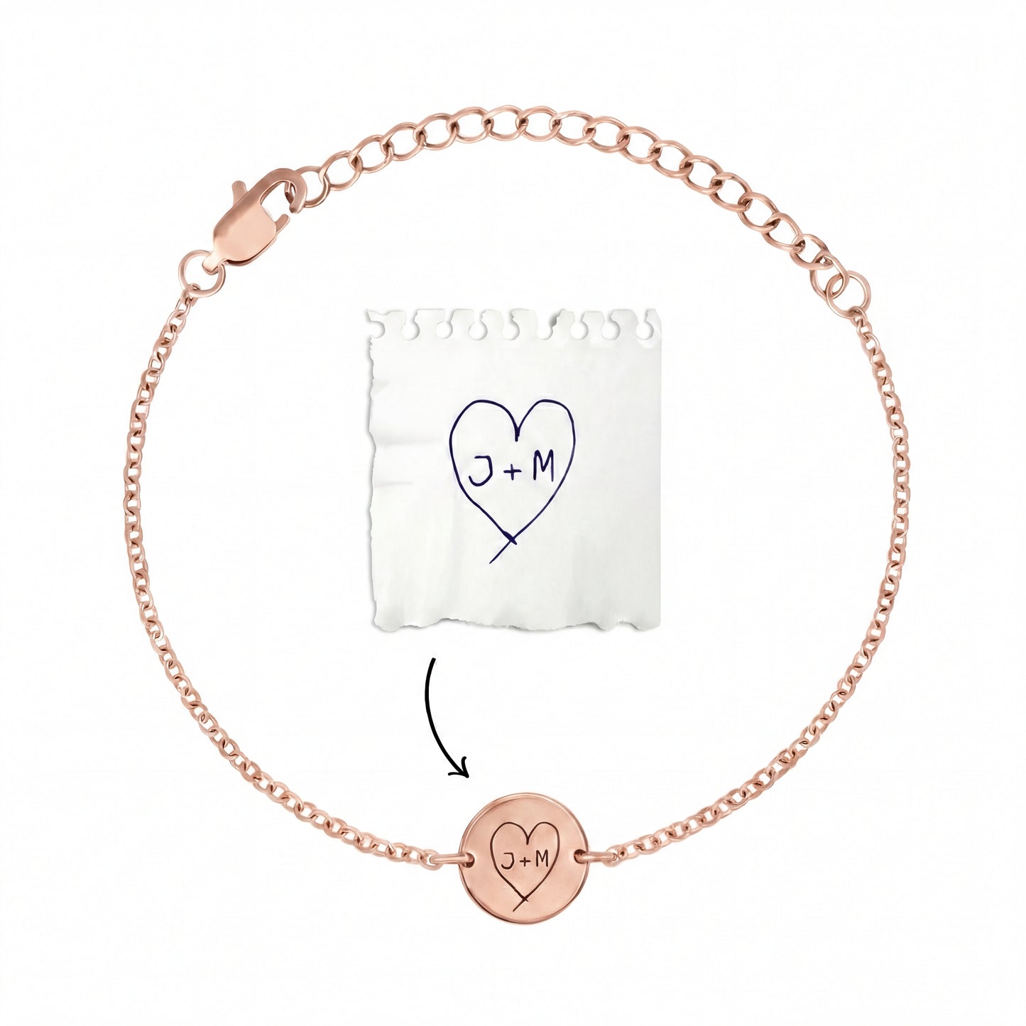 Personligt armband med din egen handstil/teckning