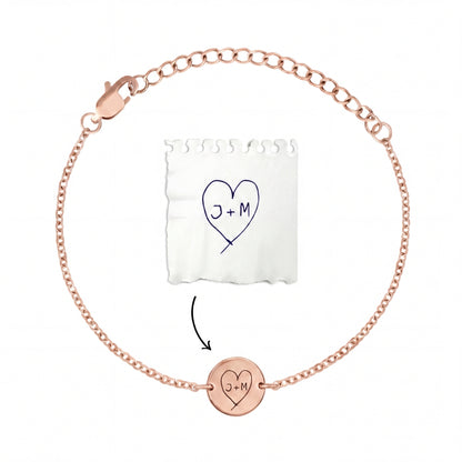 Personligt armband med din egen handstil/teckning