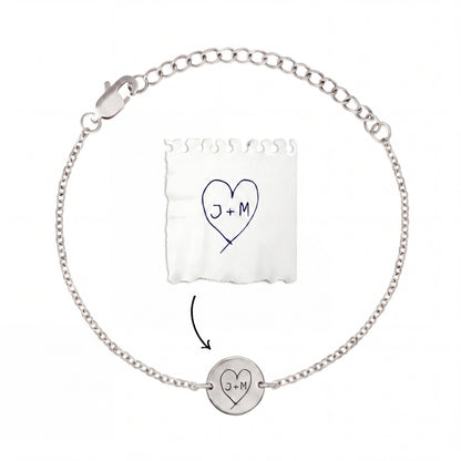 Personligt armband med din egen handstil/teckning