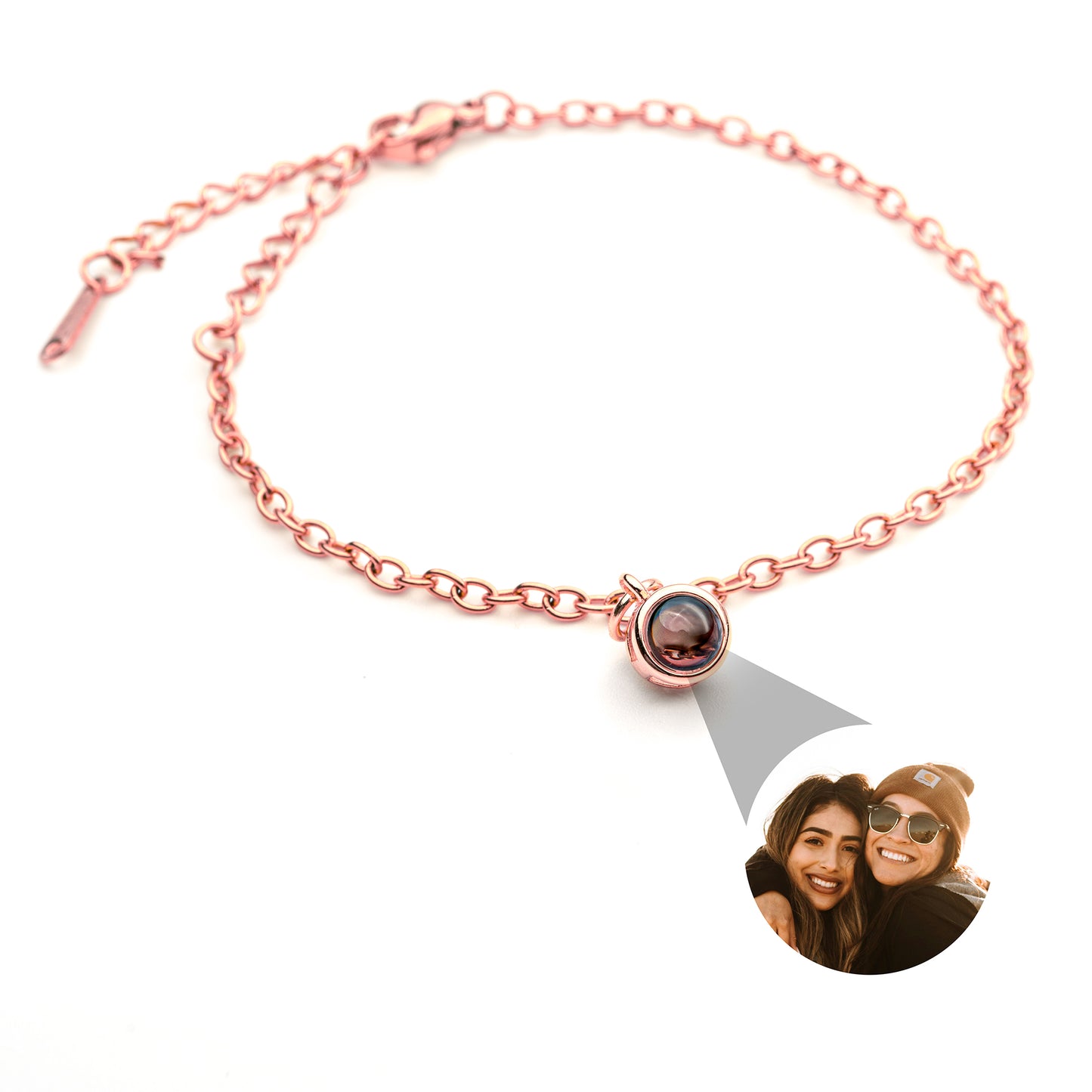 Personligt fotoarmband med ditt eget foto - dainty