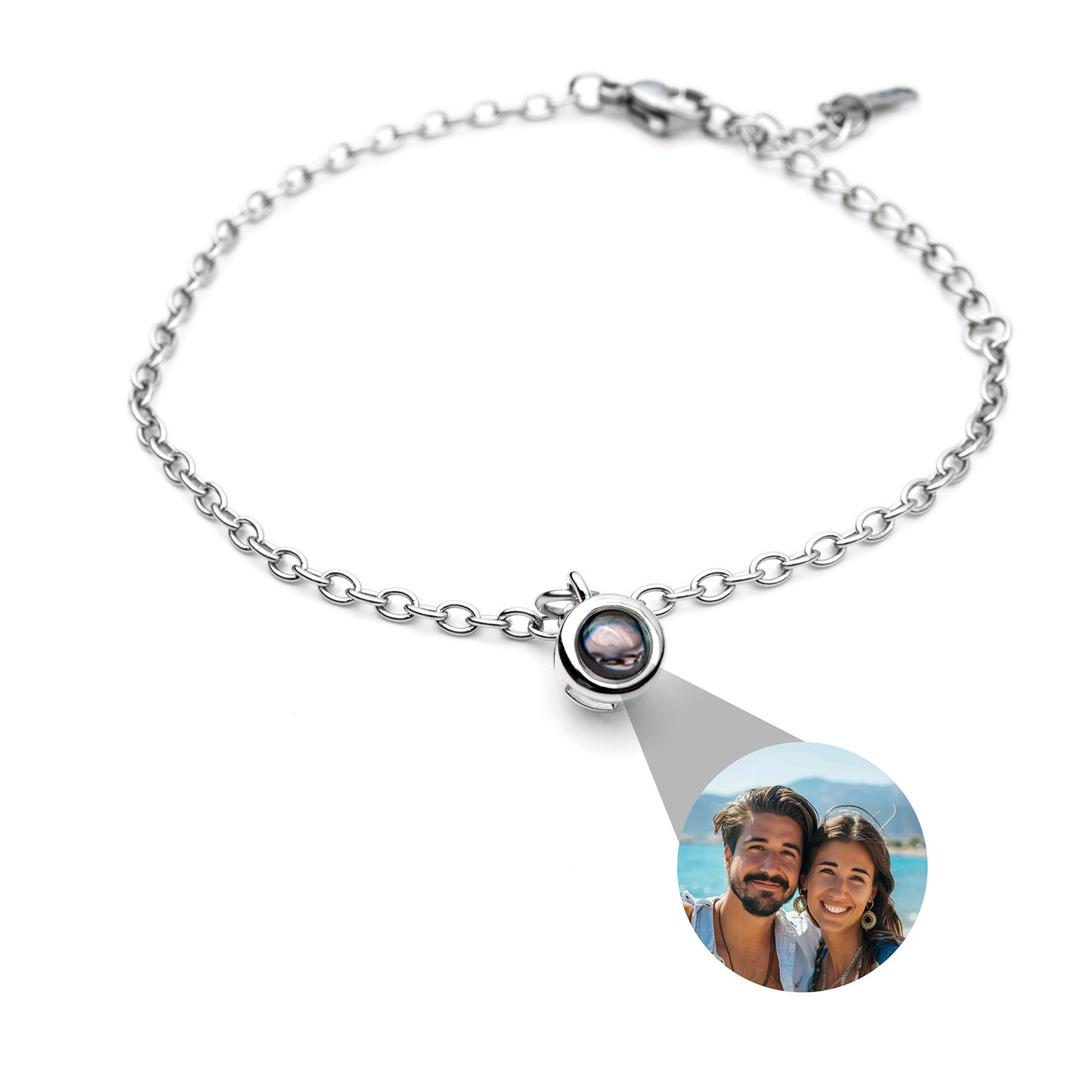 Personligt fotoarmband med ditt eget foto - dainty