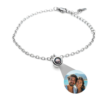 Personligt fotoarmband med ditt eget foto - dainty