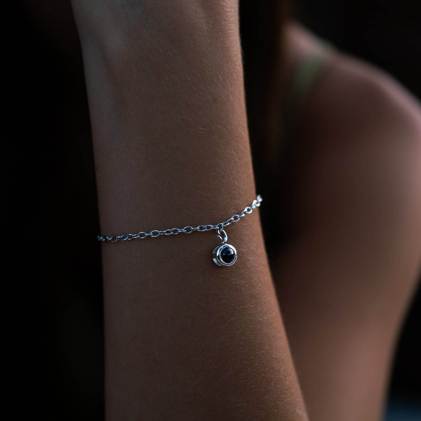 Personligt fotoarmband med ditt eget foto - dainty