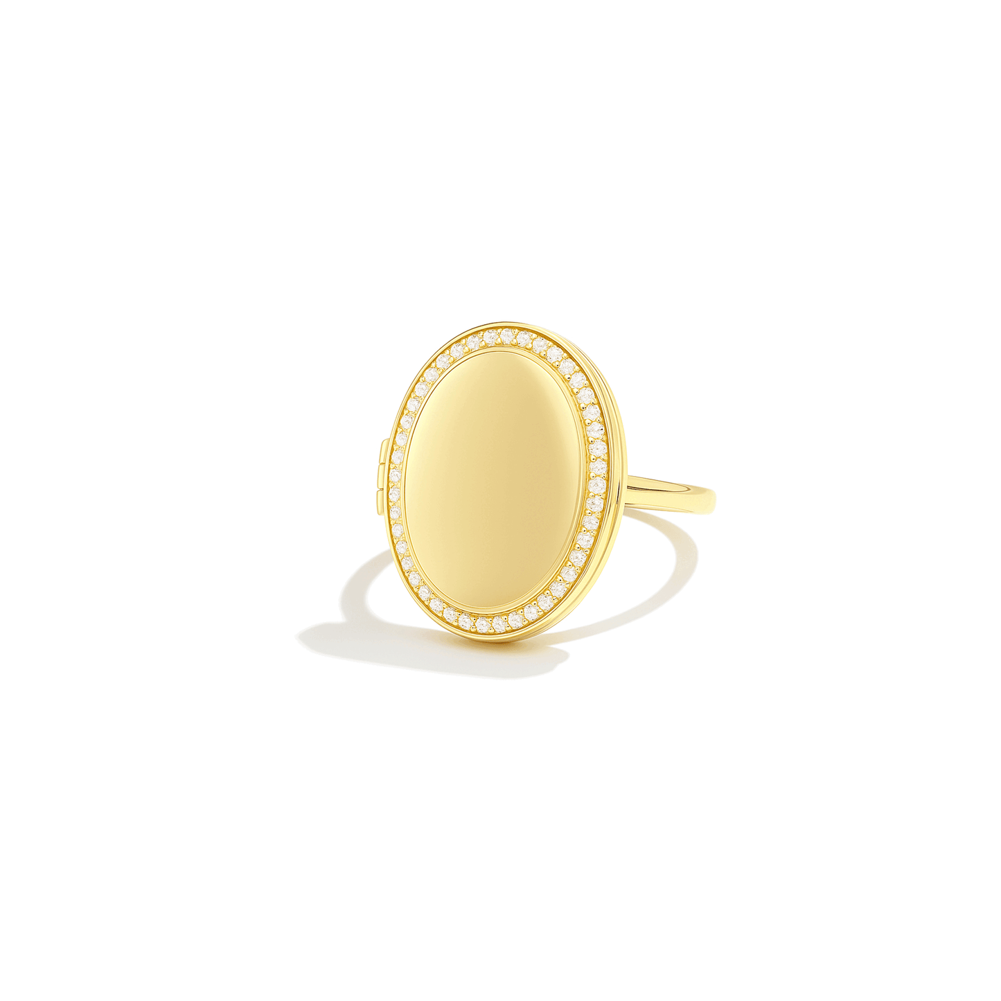 Medallion ring med foto - Oval