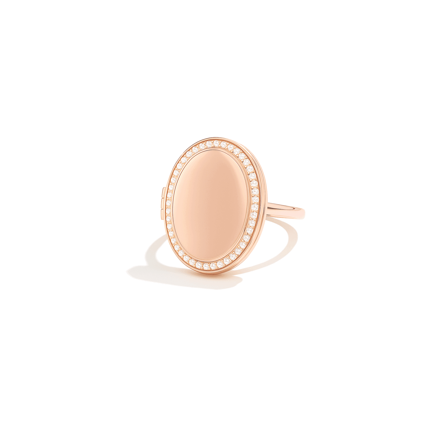 Medallion ring med foto - Oval