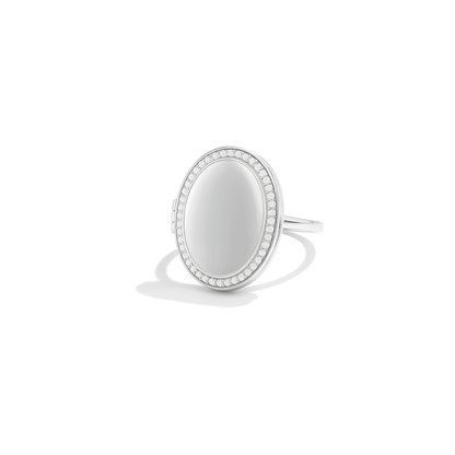 Medallion ring med foto - Oval