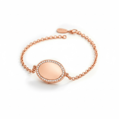 Medallion armband med foto - Oval