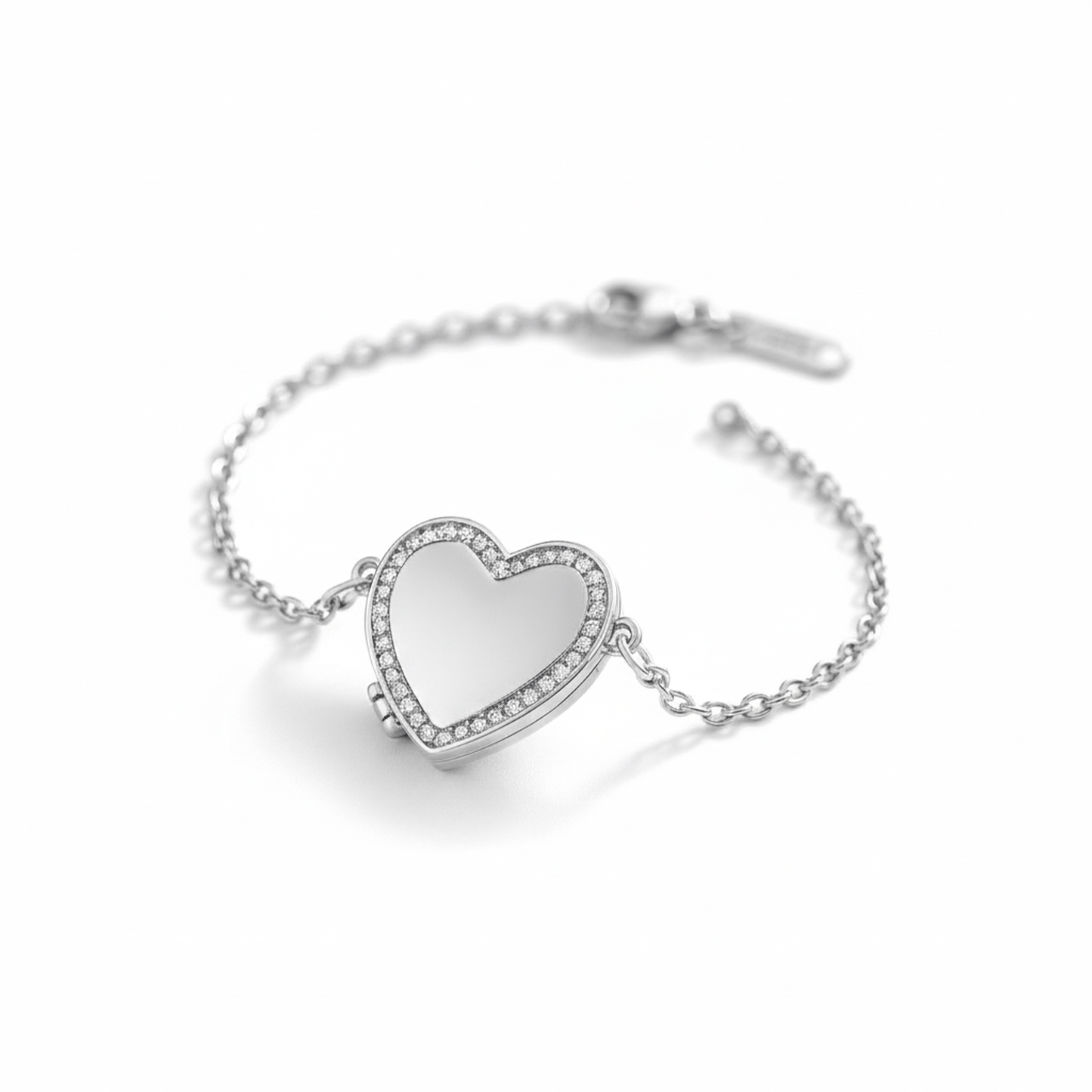 Medallion armband med foto - Hjärta