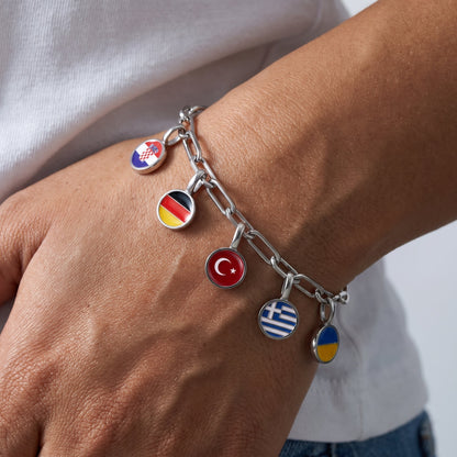 Armband med Landscharms – Silver