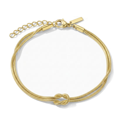 Forever Knot-armband – guld – vy 6