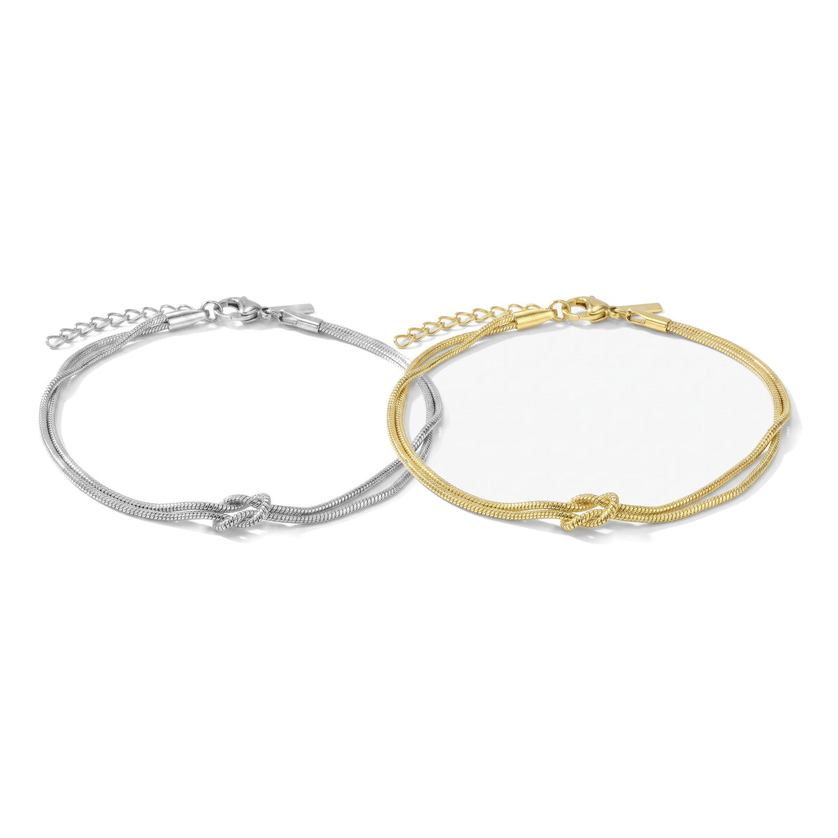 Forever Knot-armband – guld & silver – produktbild