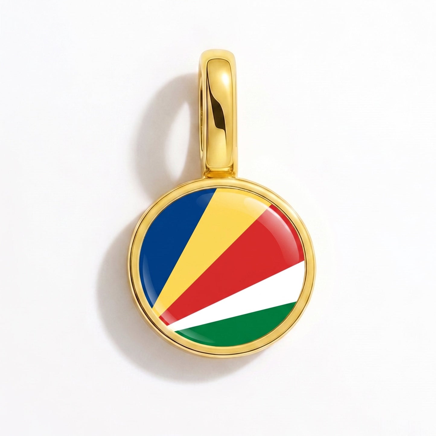 Flaggcharm Seychellerna – rektangulär guld