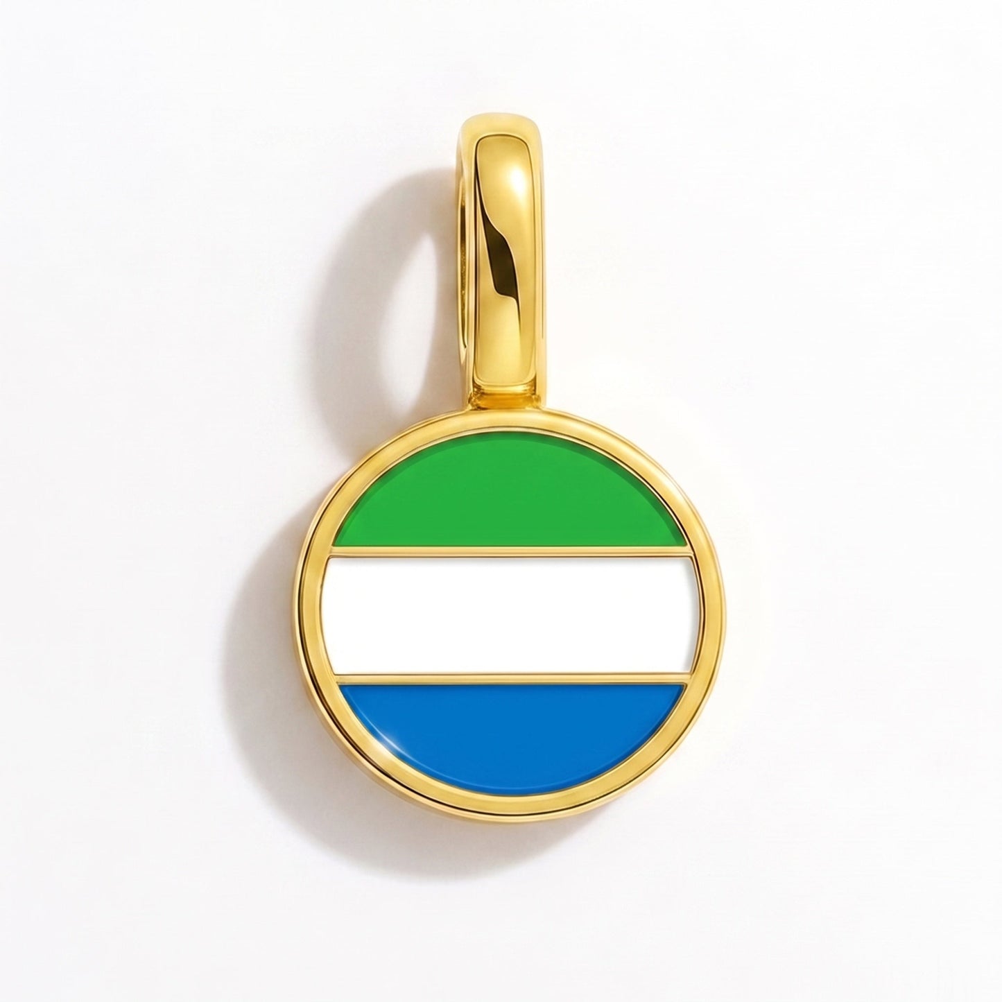 Flaggcharm Sierra Leone – rektangulär guld