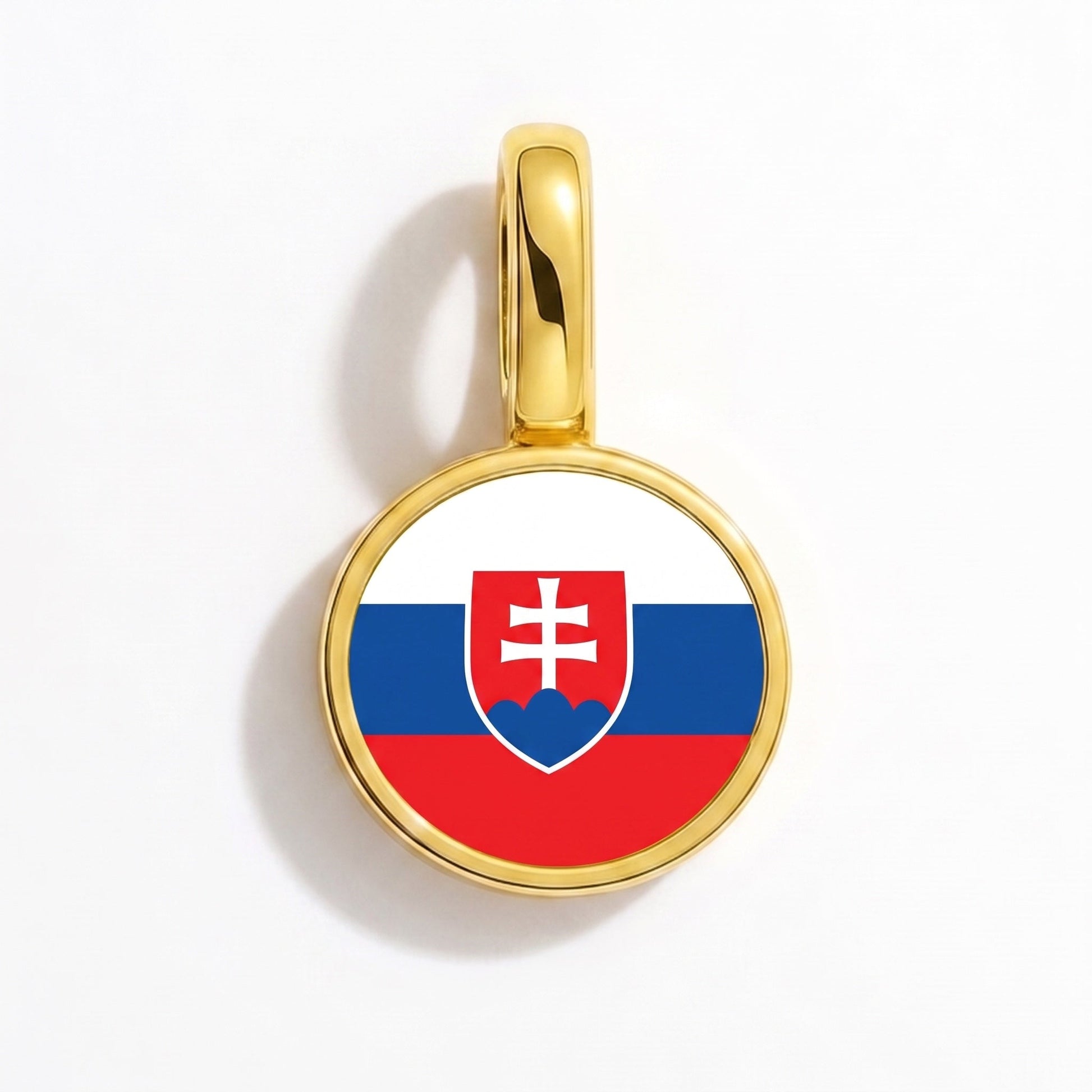 Flaggcharm Slovakien – rektangulär guld