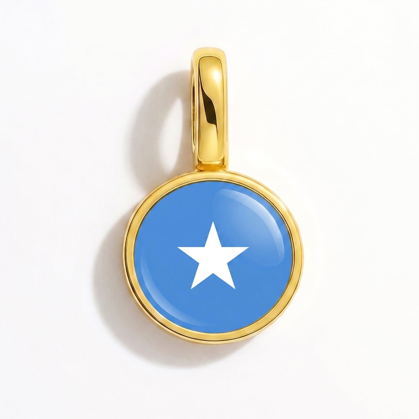 Flaggcharm Somalia – rektangulär guld