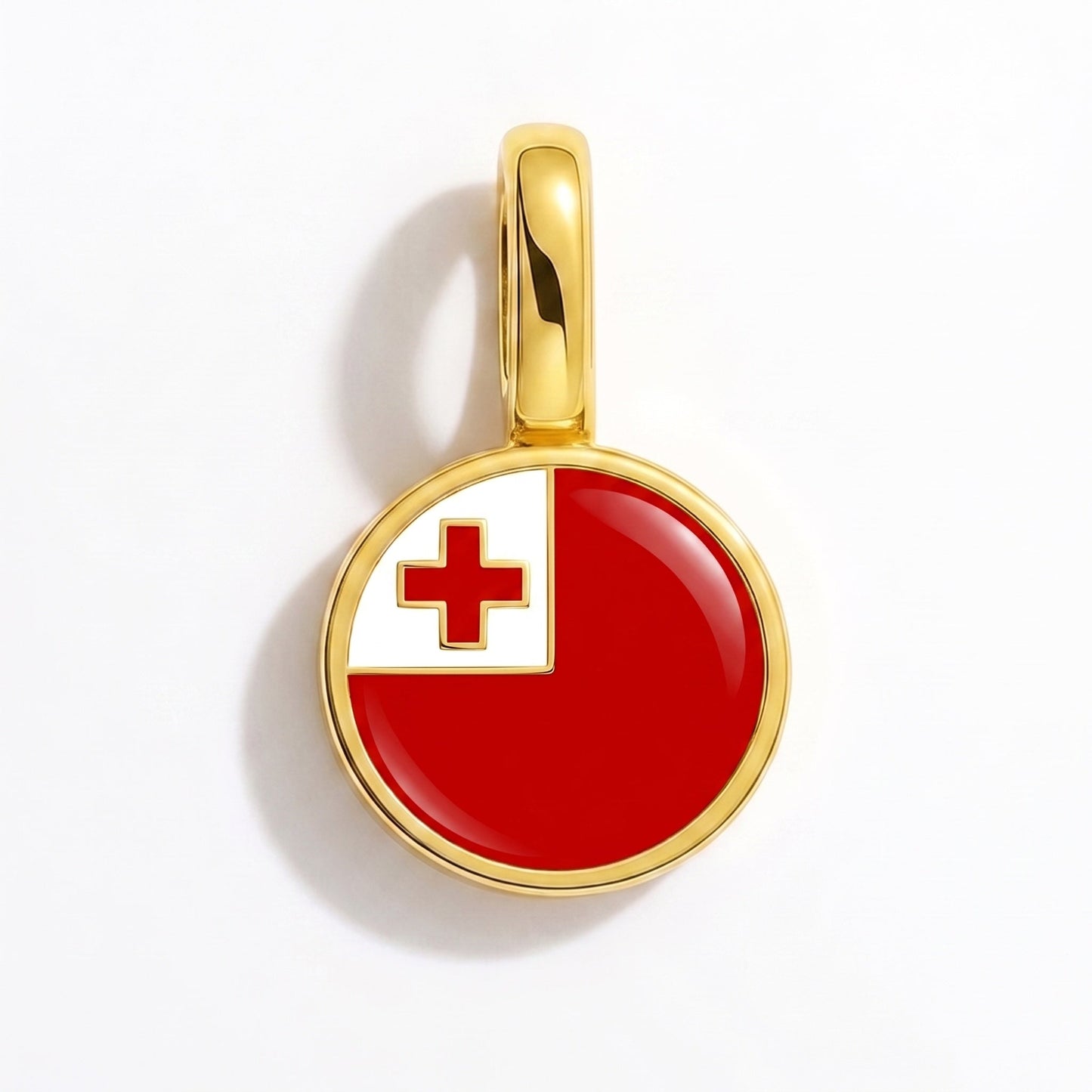 Flaggcharm Tonga – rektangulär guld